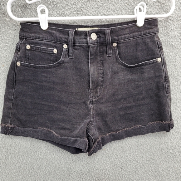 Madewell High-Rise Denim Shorts In Lunar Wash Womens Size 26 - Picture 1 of 9